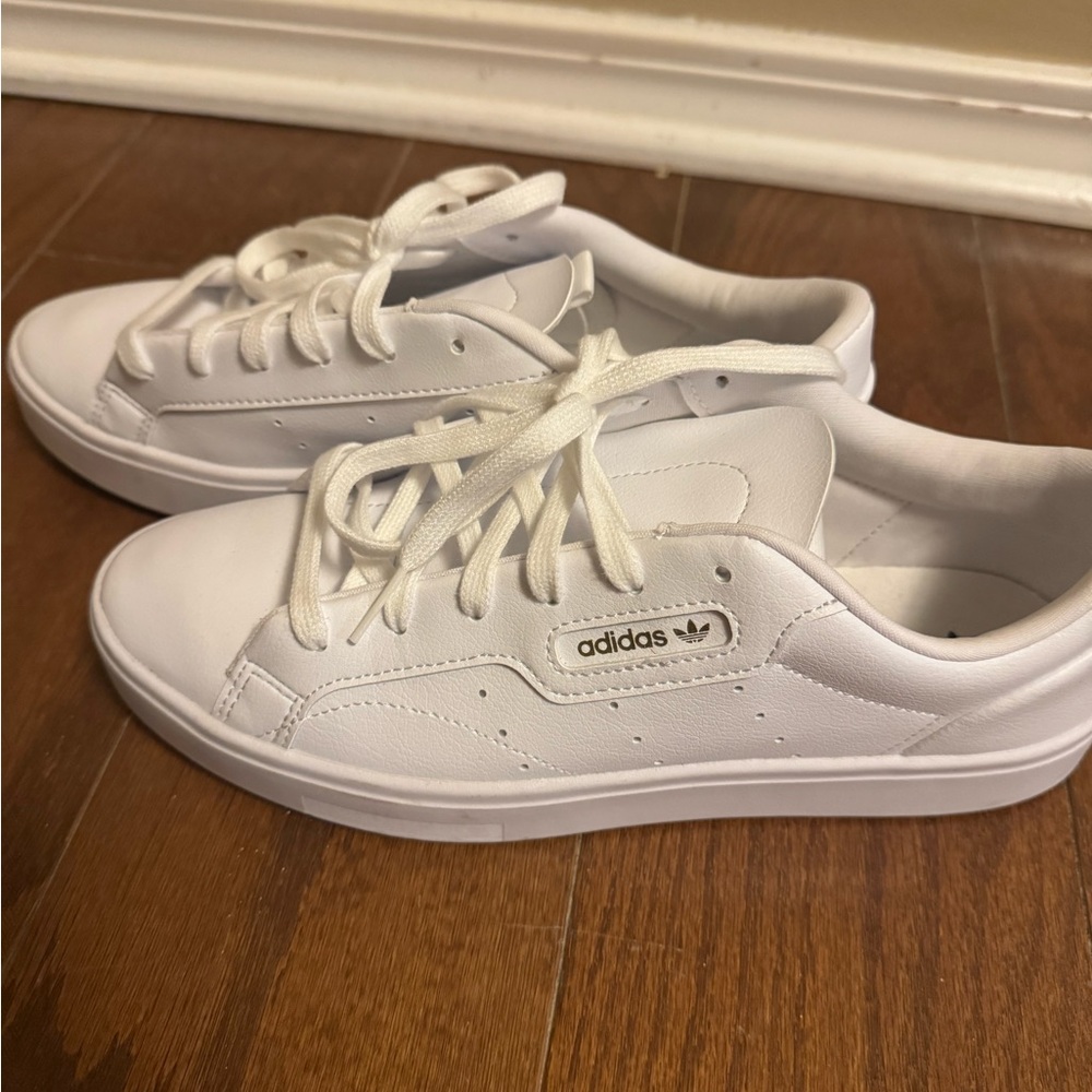 Adidas Classic White Canvas Shoes
